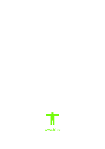 Layout brožury (titulní strana obálky, vnitřní sazba, zadní strana obálky)